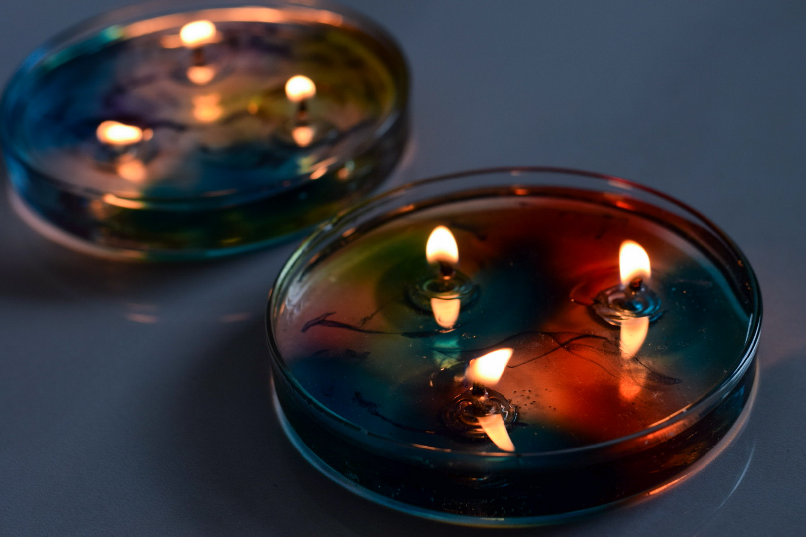 12/24まで30%OFF（3,500円→2,450円）✴︎オーロラキャンドル ジェルワックスver. の作り方の紹介画像1