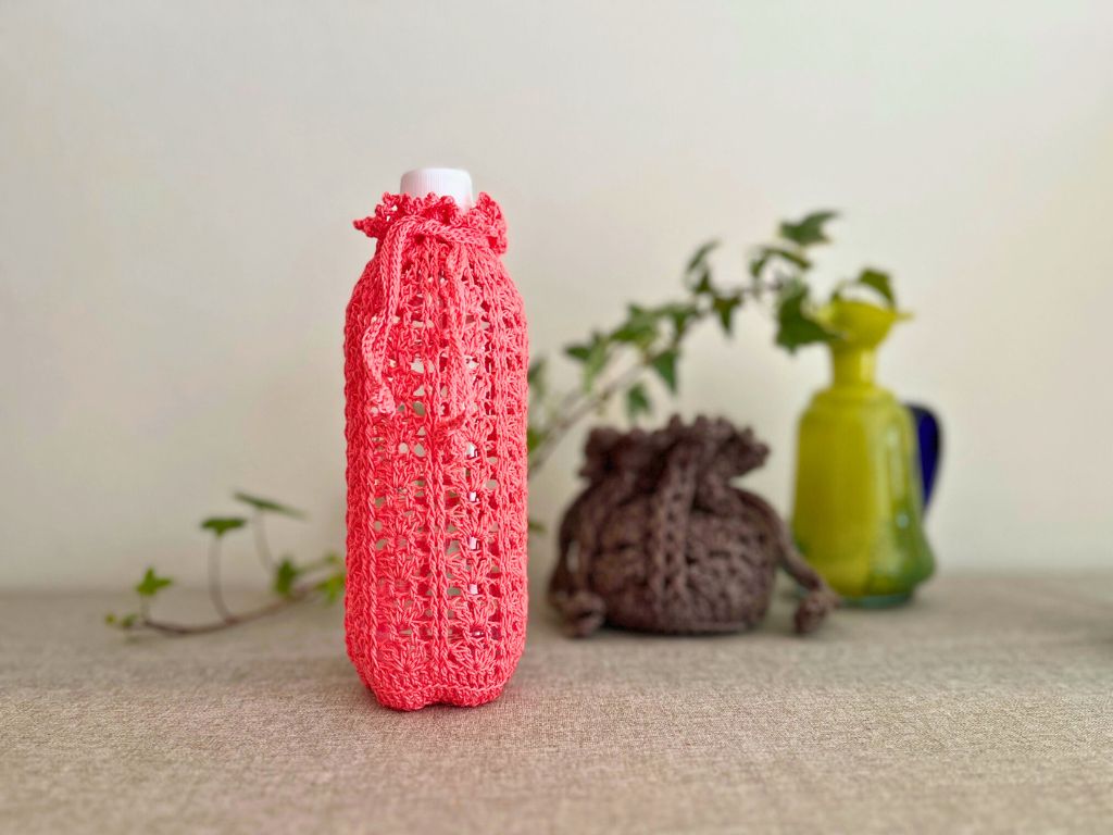 かぎ針編み・大きさ自在の巾着ポートの編み方【PDFの編み図付き】の紹介画像2