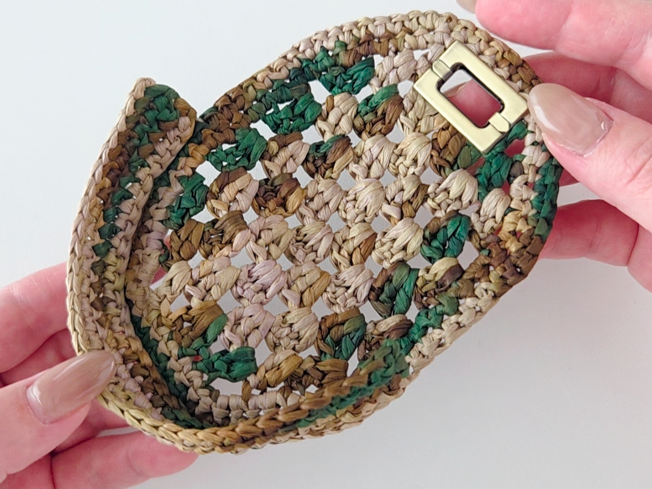 ハーフムーンポーチの編み方│イヤホンケース【編み図付き】の紹介画像6