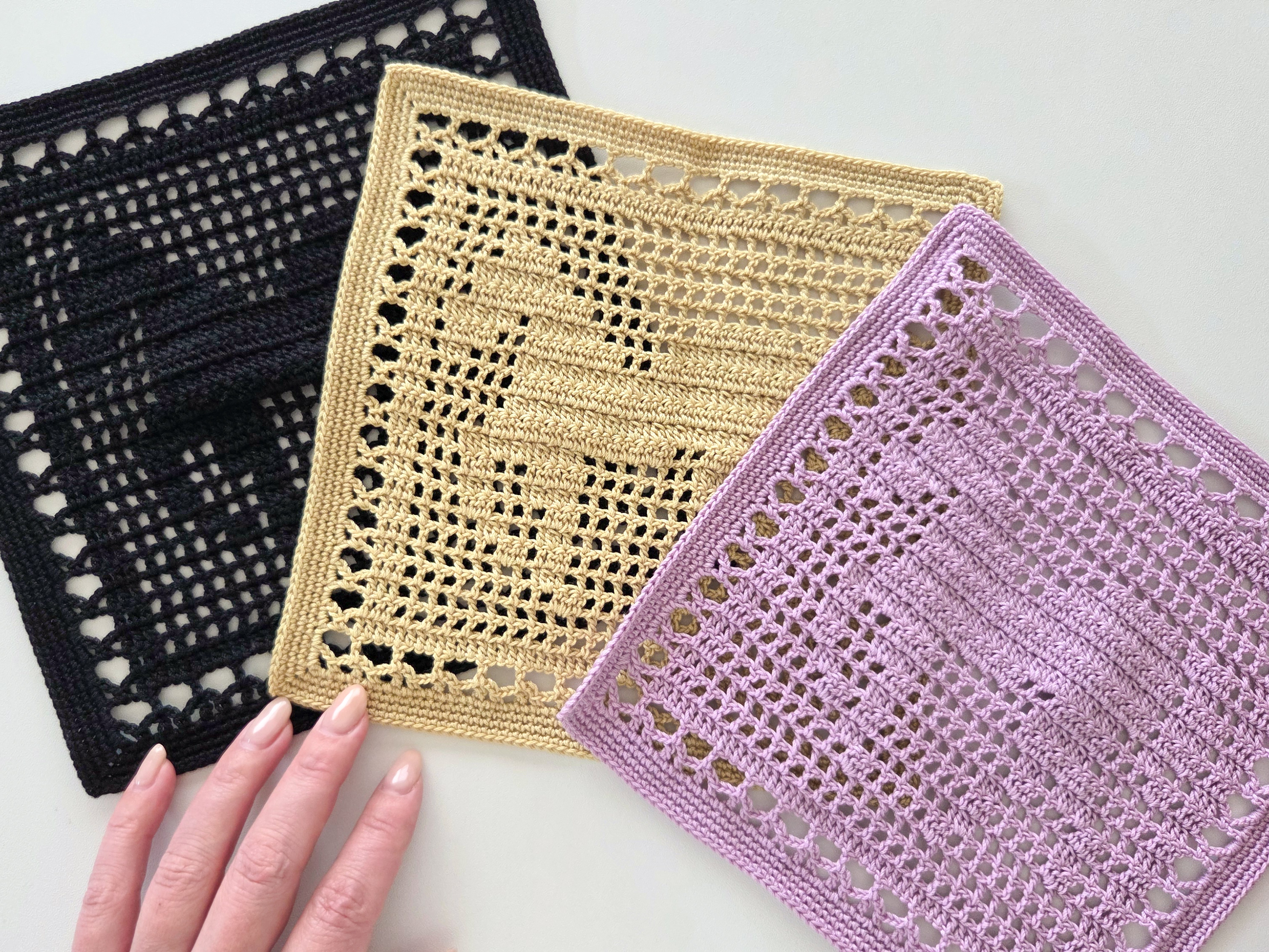 馬モチーフのレースハンカチ｜かぎ針編み【編み図付き】の紹介画像2