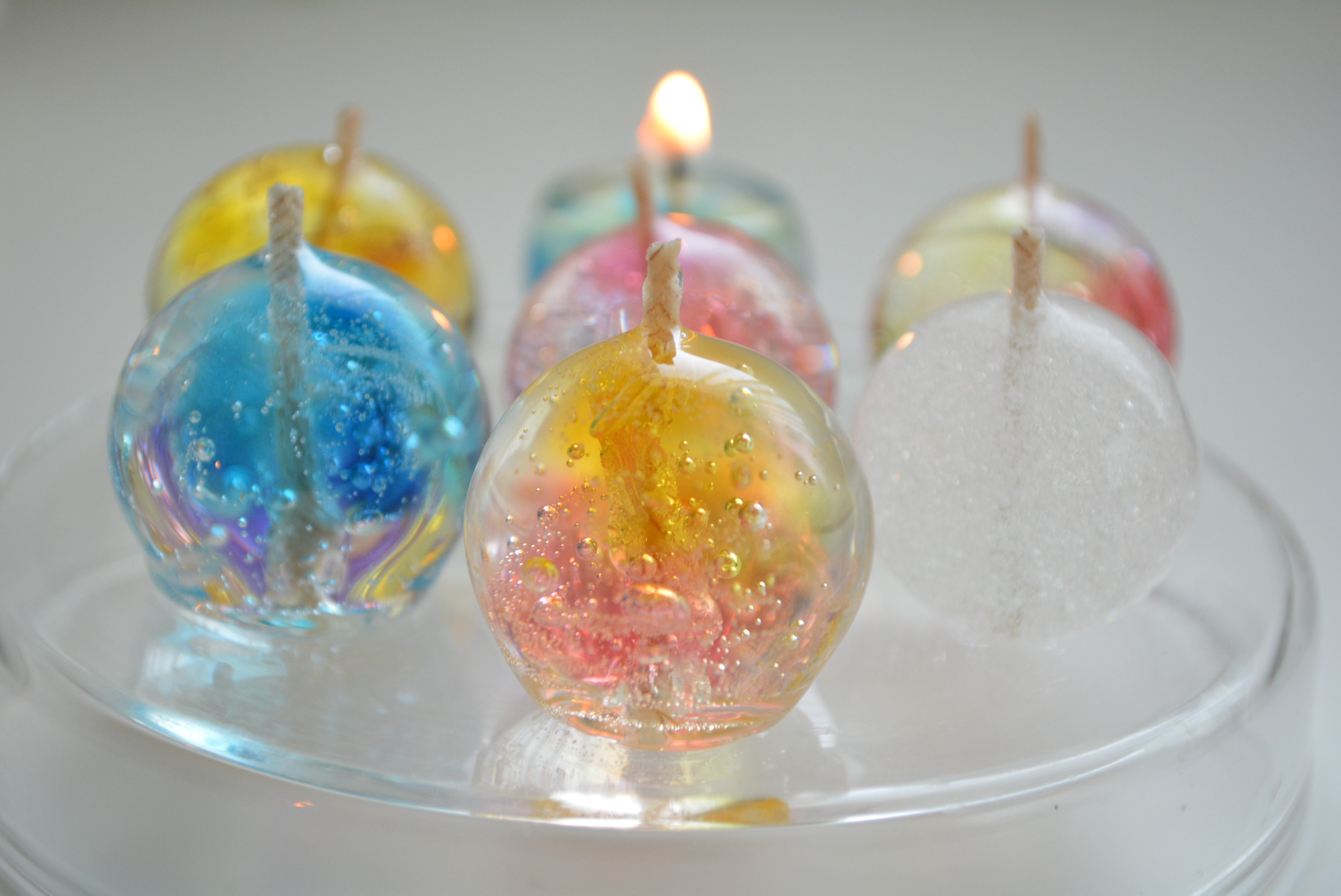 2種のオーロラドロップ&バブルキャンドルの作り方の紹介画像1