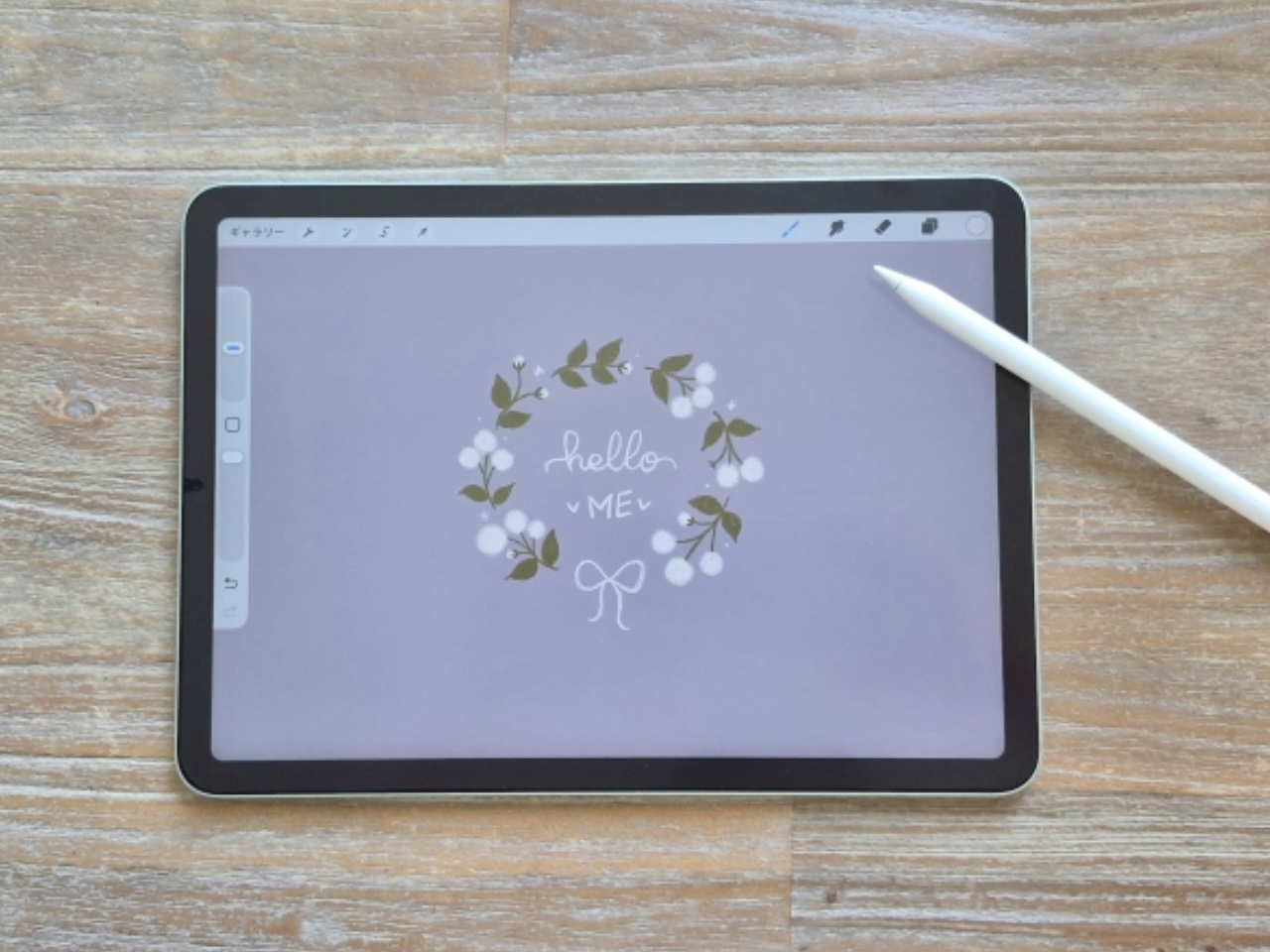 今日から使える！はじめてのProcreateイラスト〜大人可愛いお花のリースを作ろう〜の紹介画像1