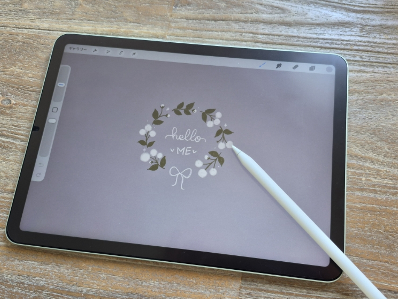 今日から使える！はじめてのProcreateイラスト〜大人可愛いお花のリースを作ろう〜の紹介画像1