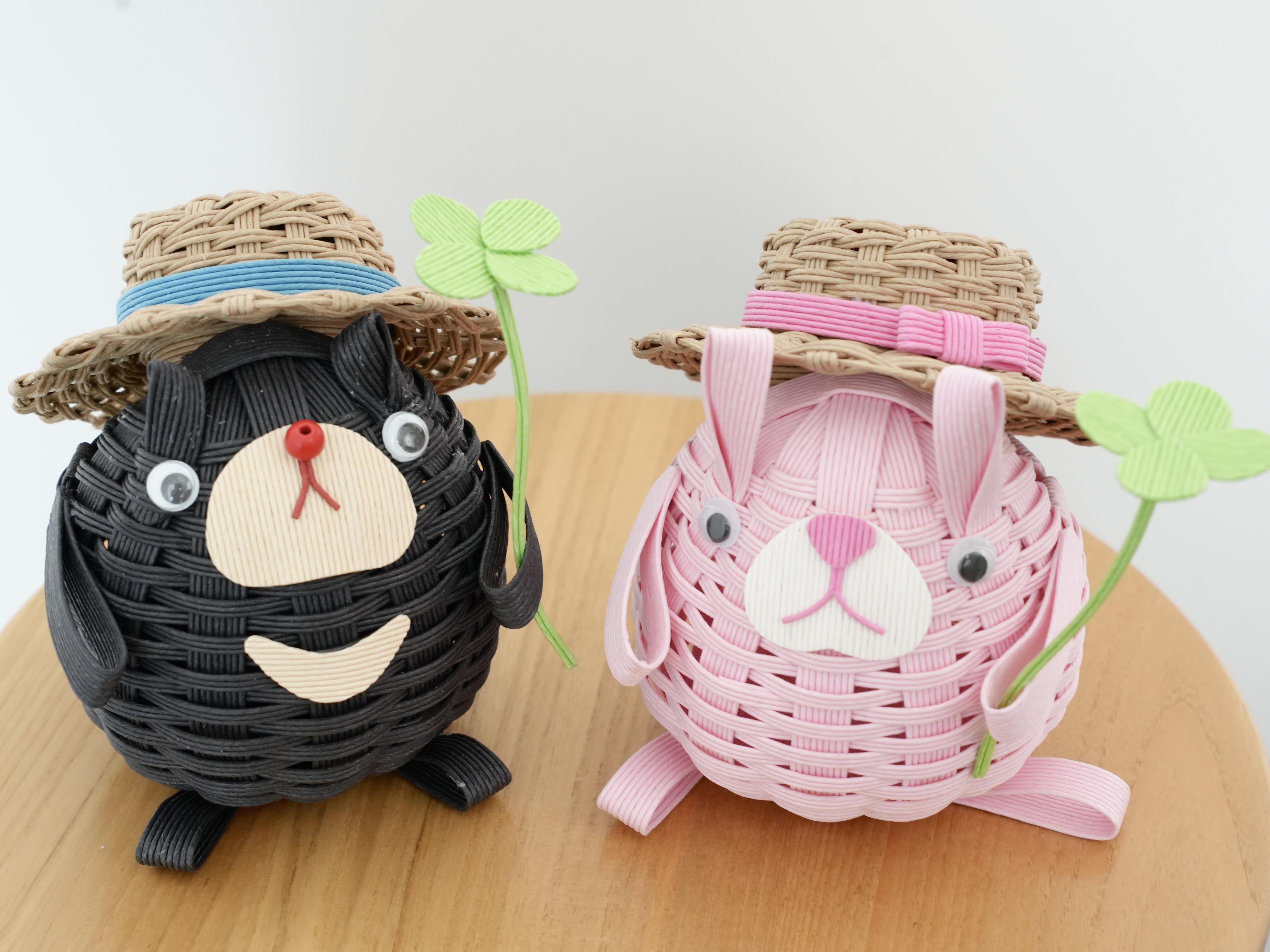 紙バンドでつくる ハッピーあにまるバスケットの紹介画像9