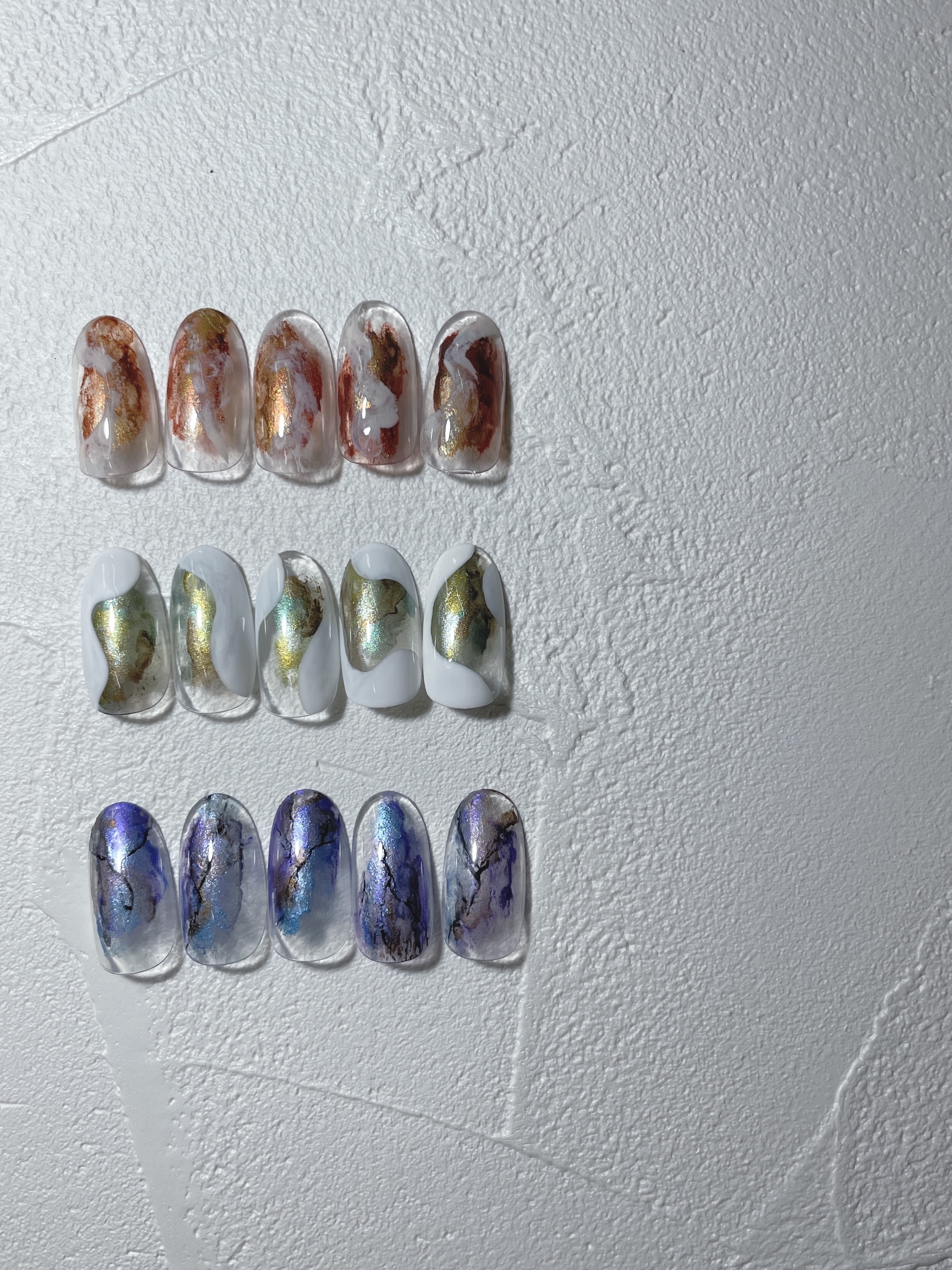 水彩ネイル -赤-の紹介画像1