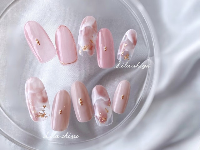 ⋆⸜高度テクニック不要⸝⋆ニュアンス大理石アートの作り方の紹介画像1