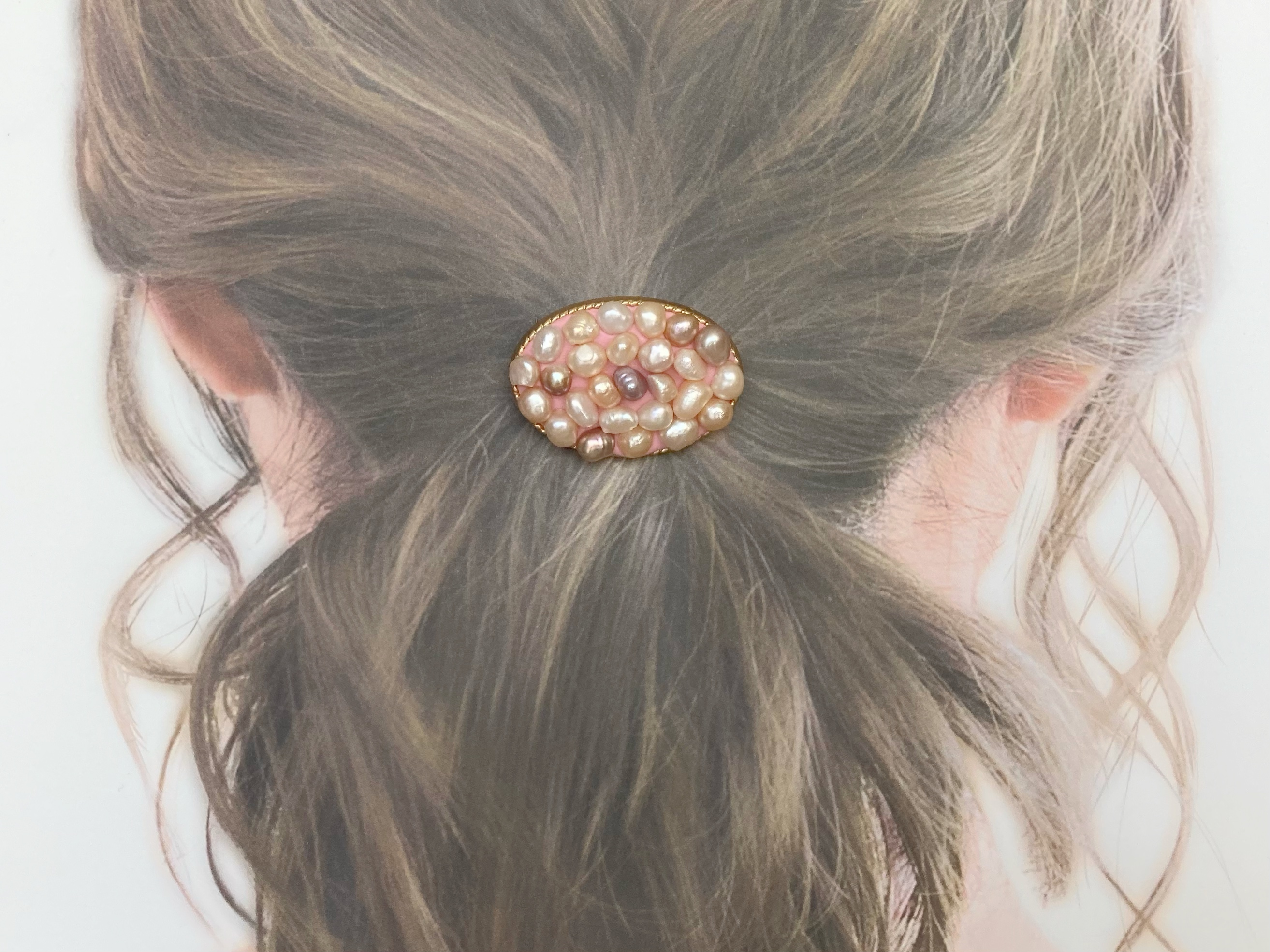 グルー系アクセサリーの基本〜淡水パールヘアゴム編の紹介画像1