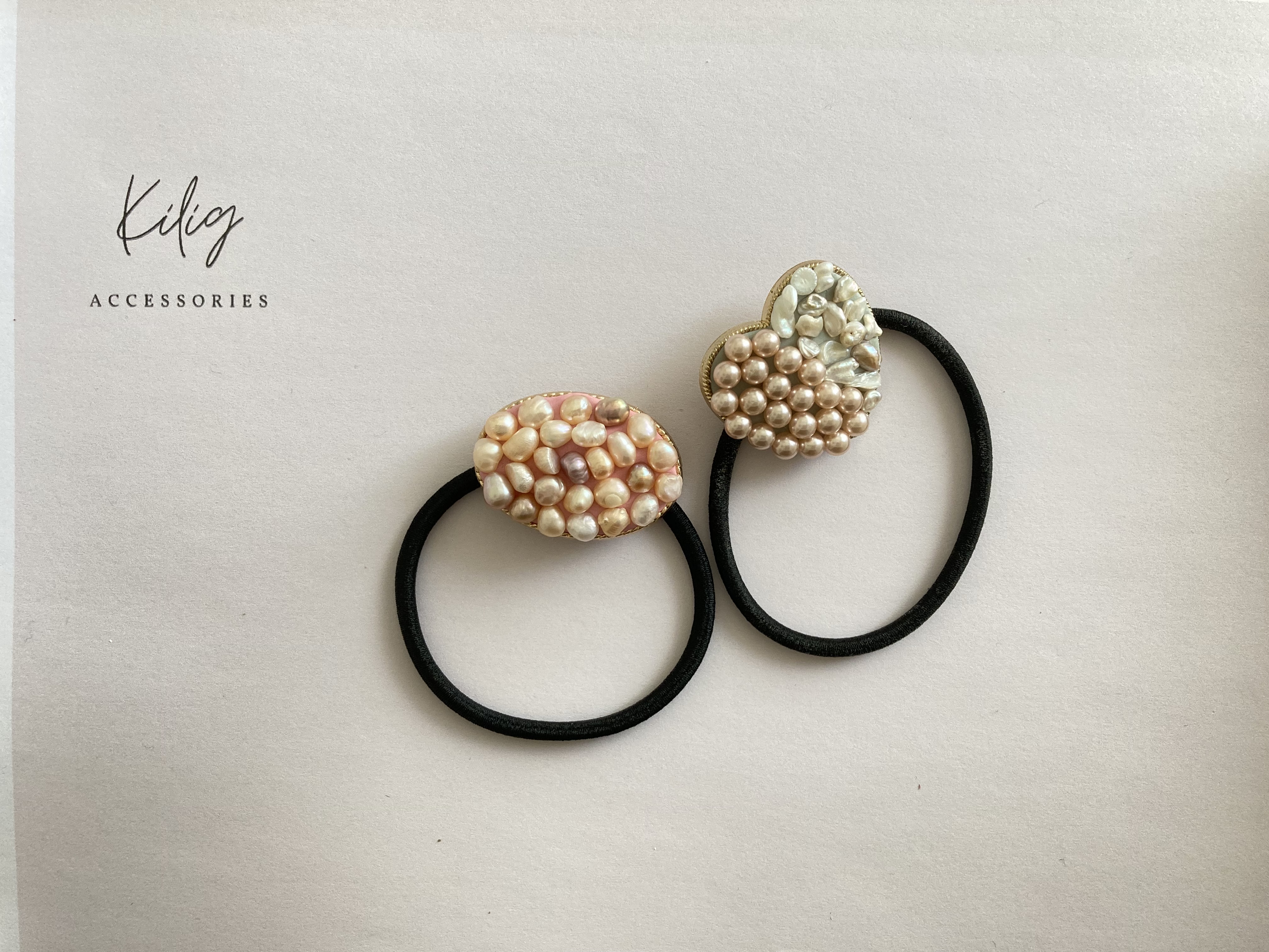 グルー系アクセサリーの基本〜淡水パールヘアゴム編の紹介画像2