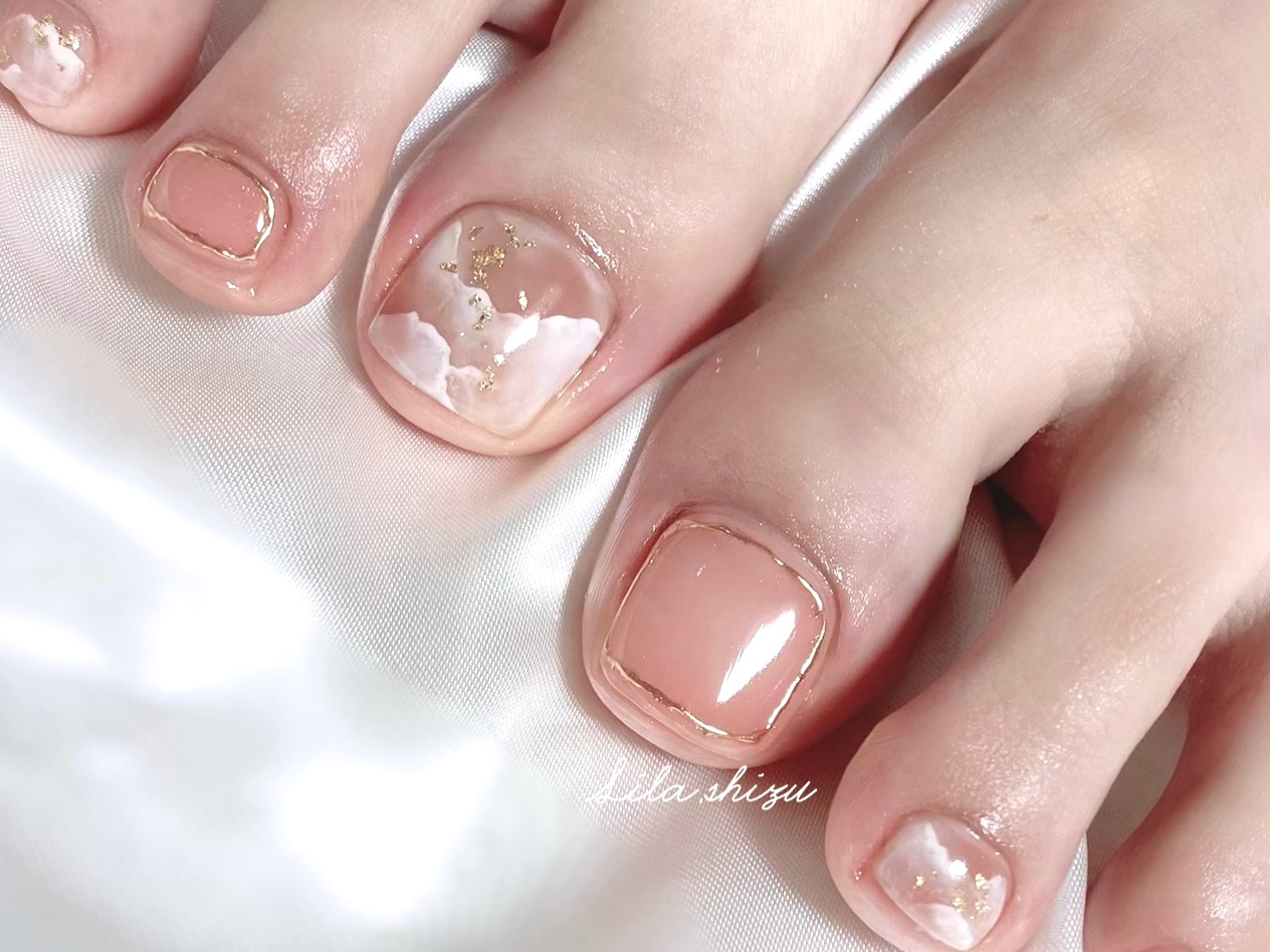 ⋆⸜高度テクニック不要⸝⋆ニュアンス大理石アートの作り方の紹介画像3