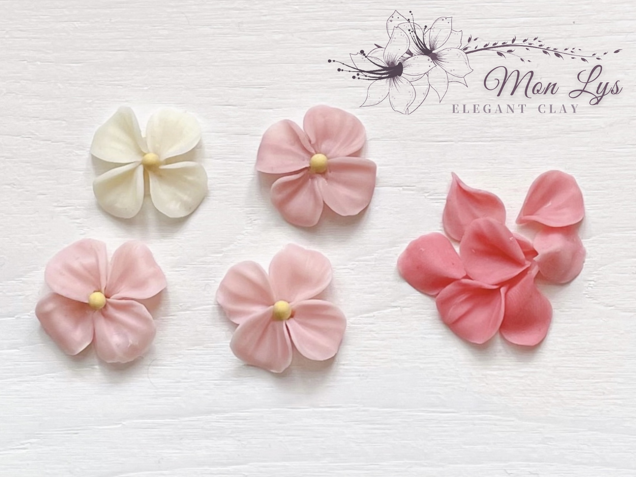 【初級】4枚花弁❇︎お花パーツの作り方の紹介画像1