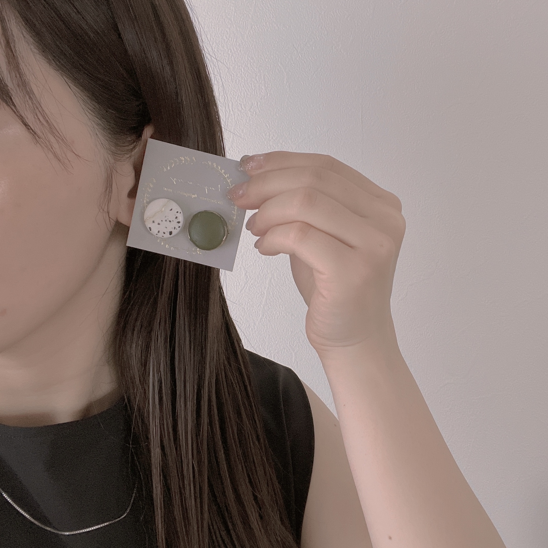 【レジン】塗るだけ！大人可愛い𓍯マット×ダルメシアン柄の作り方の紹介画像1