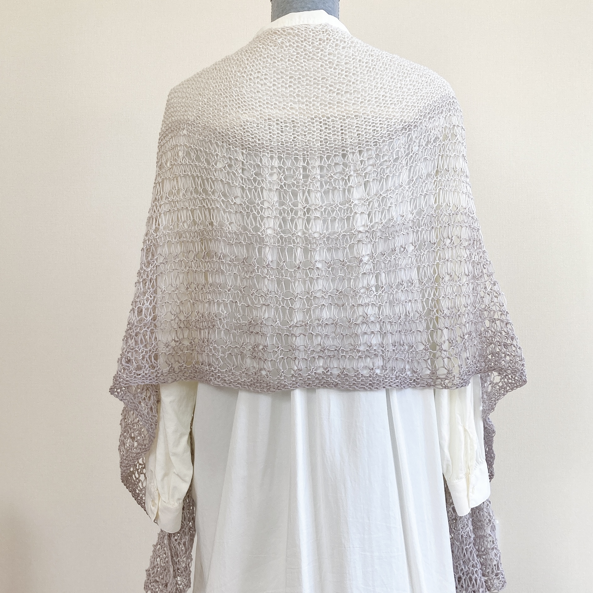 レースショール(Champagne shawl)の編み方の紹介画像4