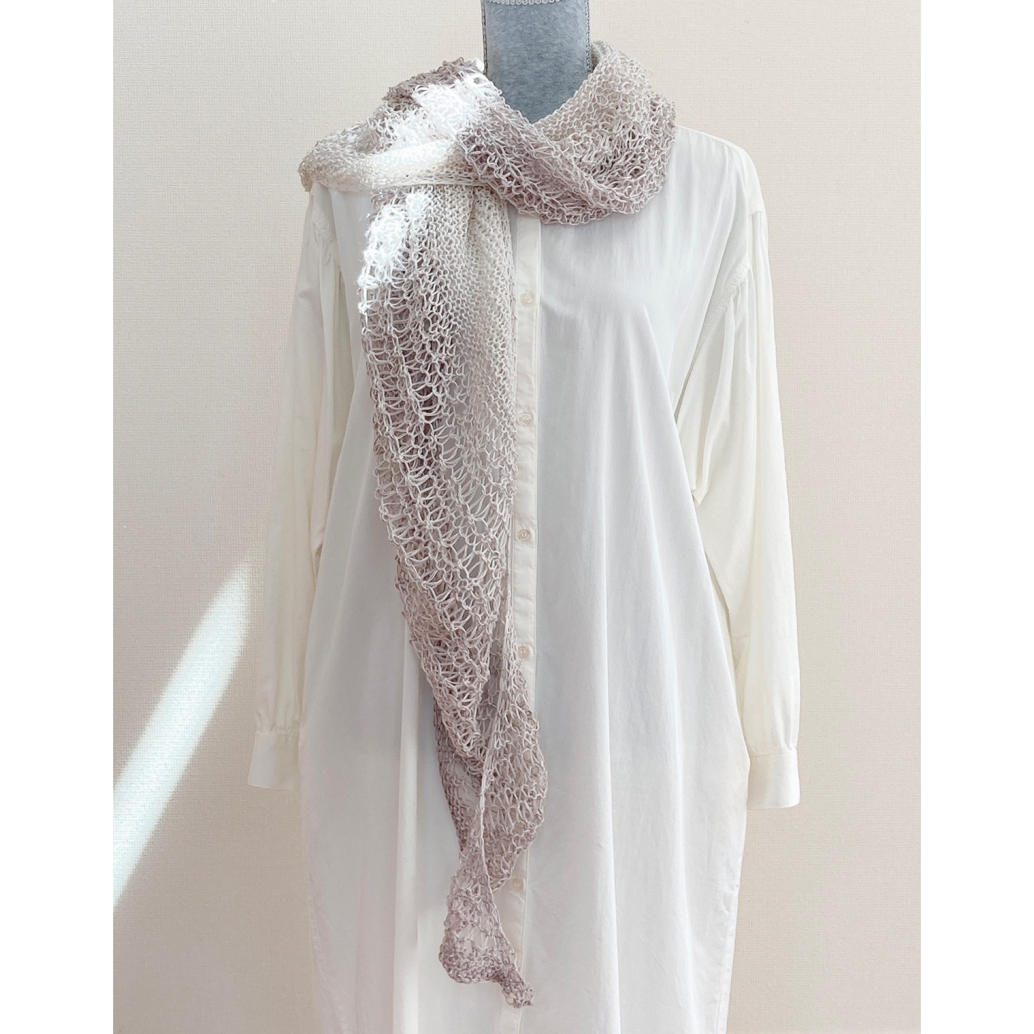 レースショール(Champagne shawl)の編み方の紹介画像6