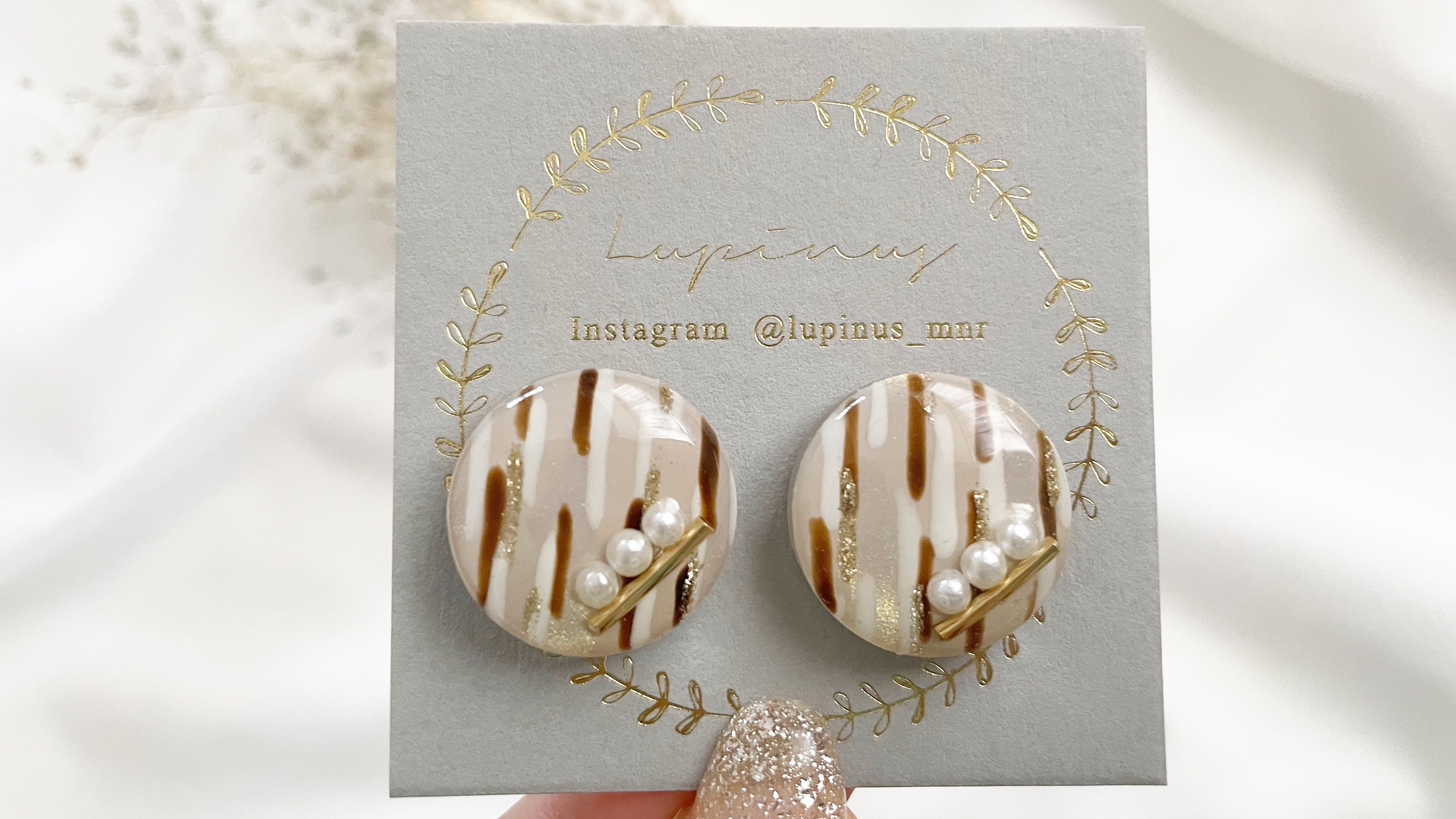 【レジン】ミラーパウダーで作る！奥行きストライプの作り方の紹介画像3