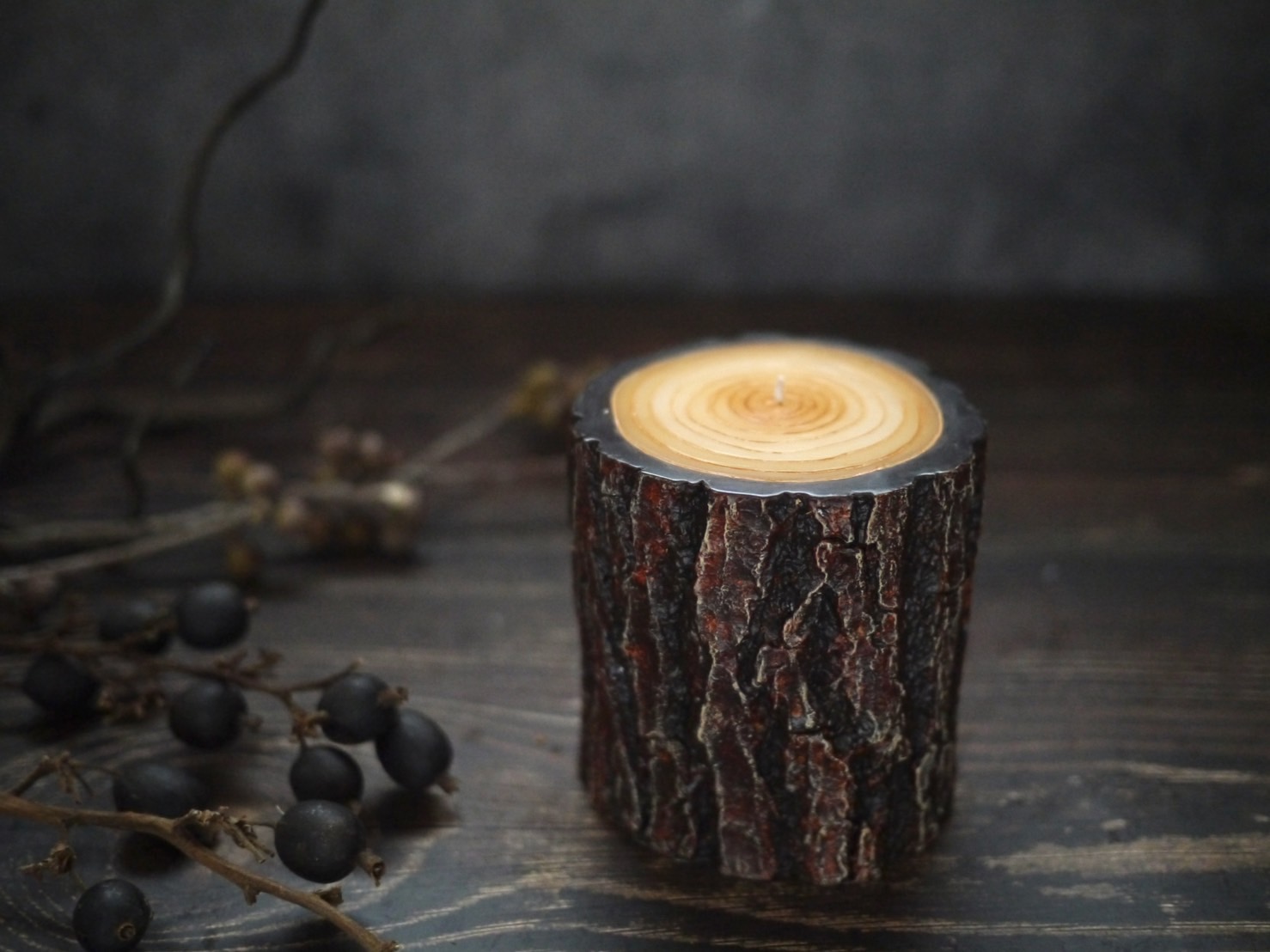 丸太キャンドルBROWNの作り方［How to make LOG CANDLE BROWN］の紹介画像2