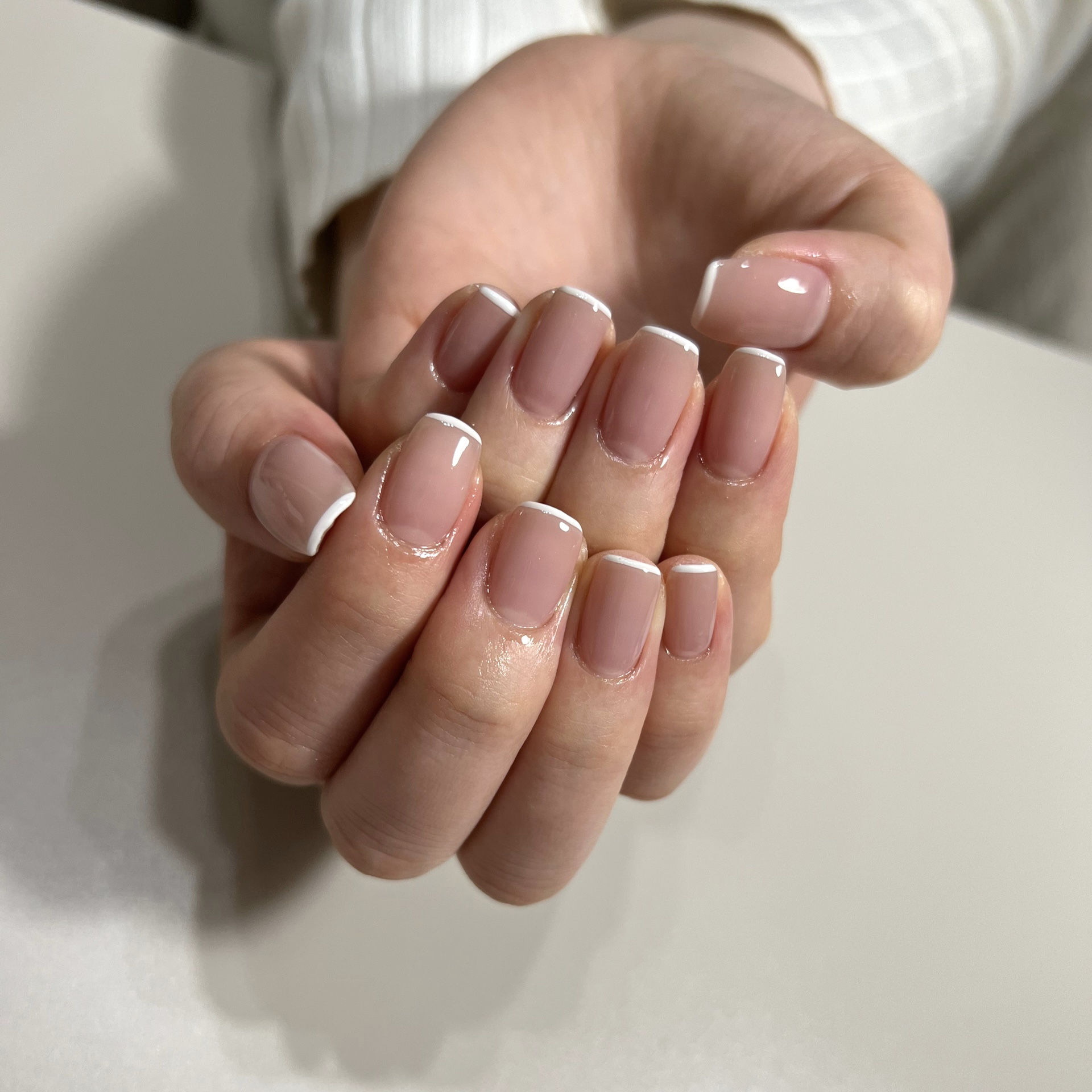 2種類の筆で作るフレンチネイルのやり方（3パターン）の紹介画像2