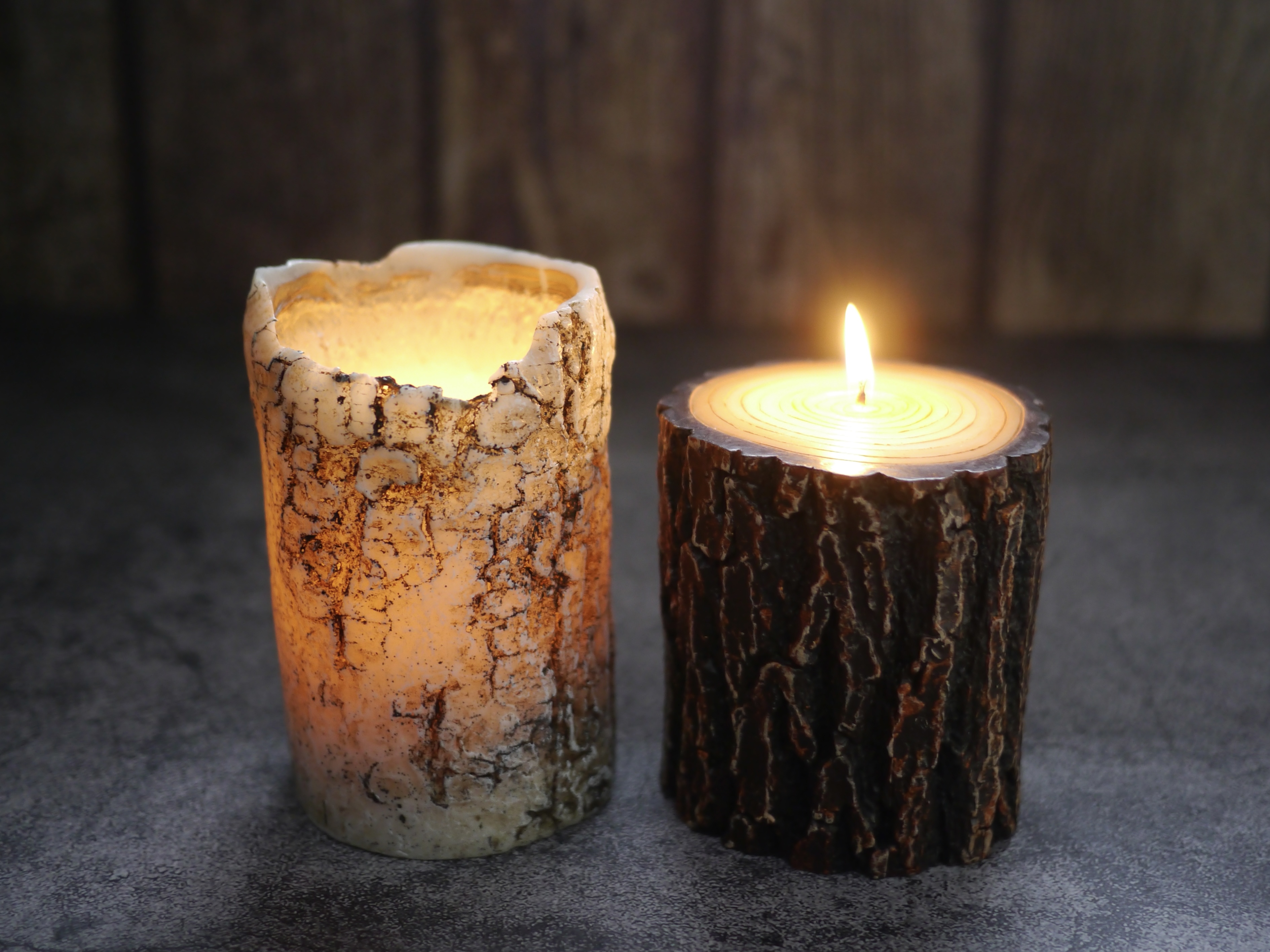 丸太キャンドルの作り方 BROWN & WHITE セット［How to make LOG CANDLE BROWN & WHITE set］の紹介画像2