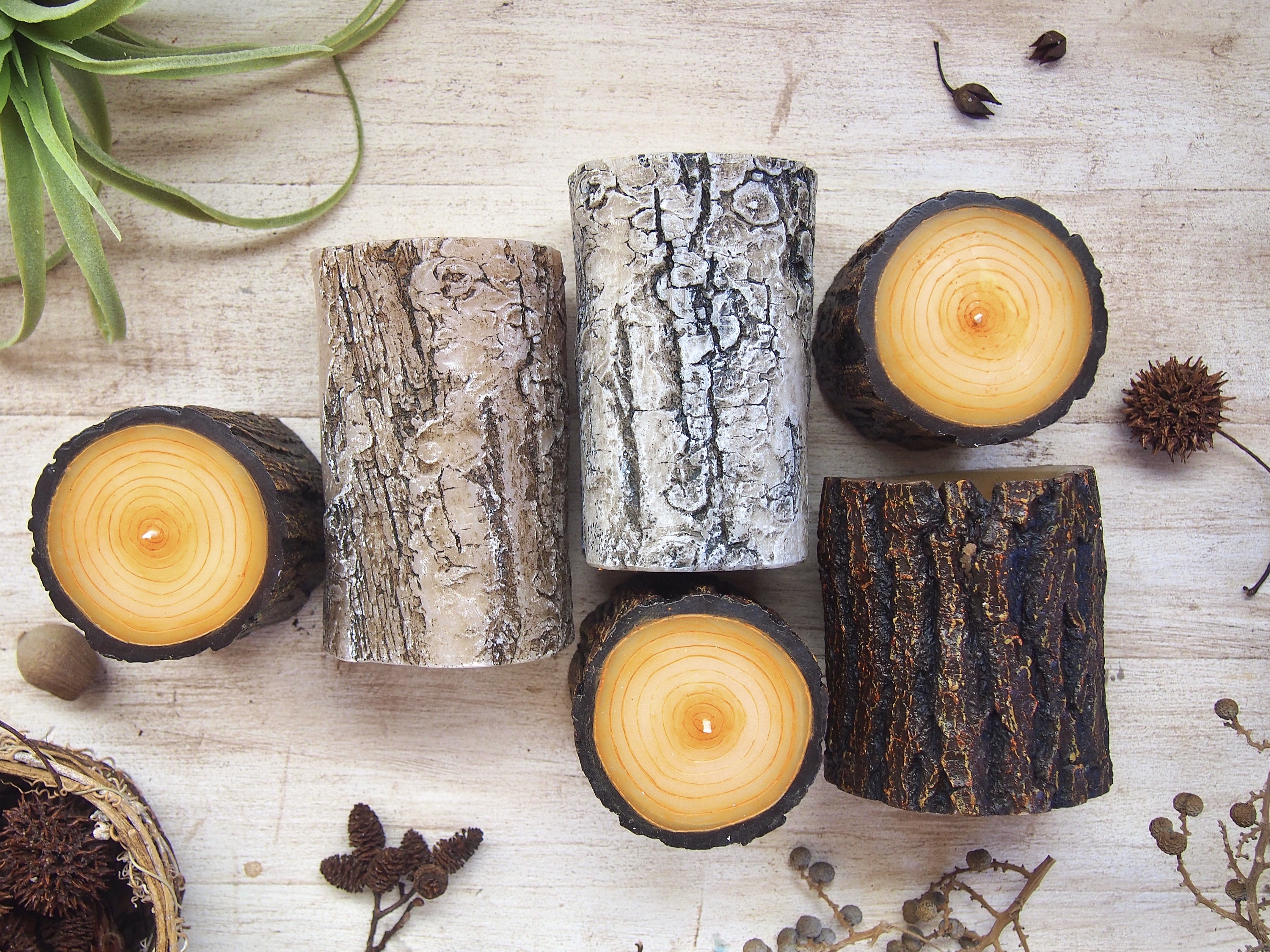 丸太キャンドルの作り方 BROWN & WHITE セット［How to make LOG CANDLE BROWN & WHITE set］の紹介画像4