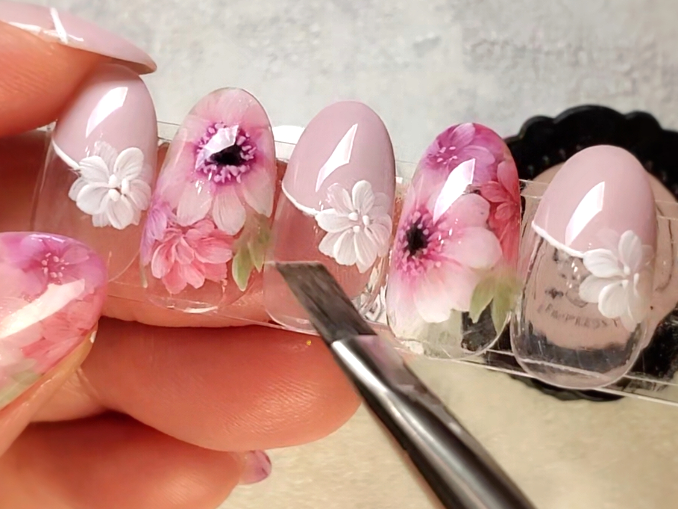 05 ②ピンクエレガントブーケのやり方(フラワーフレンチ編)の紹介画像1