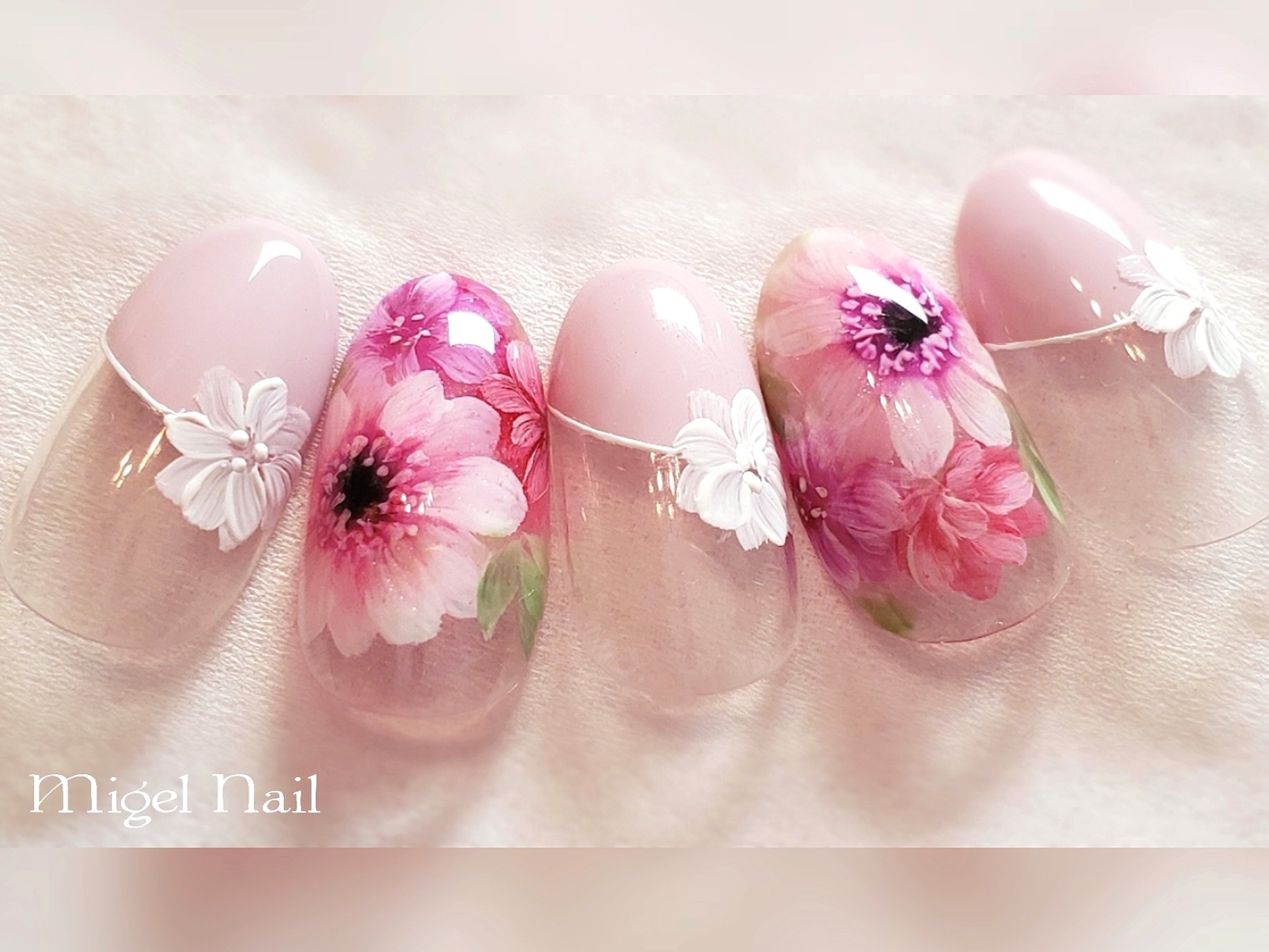 04 ①ピンクエレガントブーケのやり方(ガーベラブーケ編)の紹介画像2