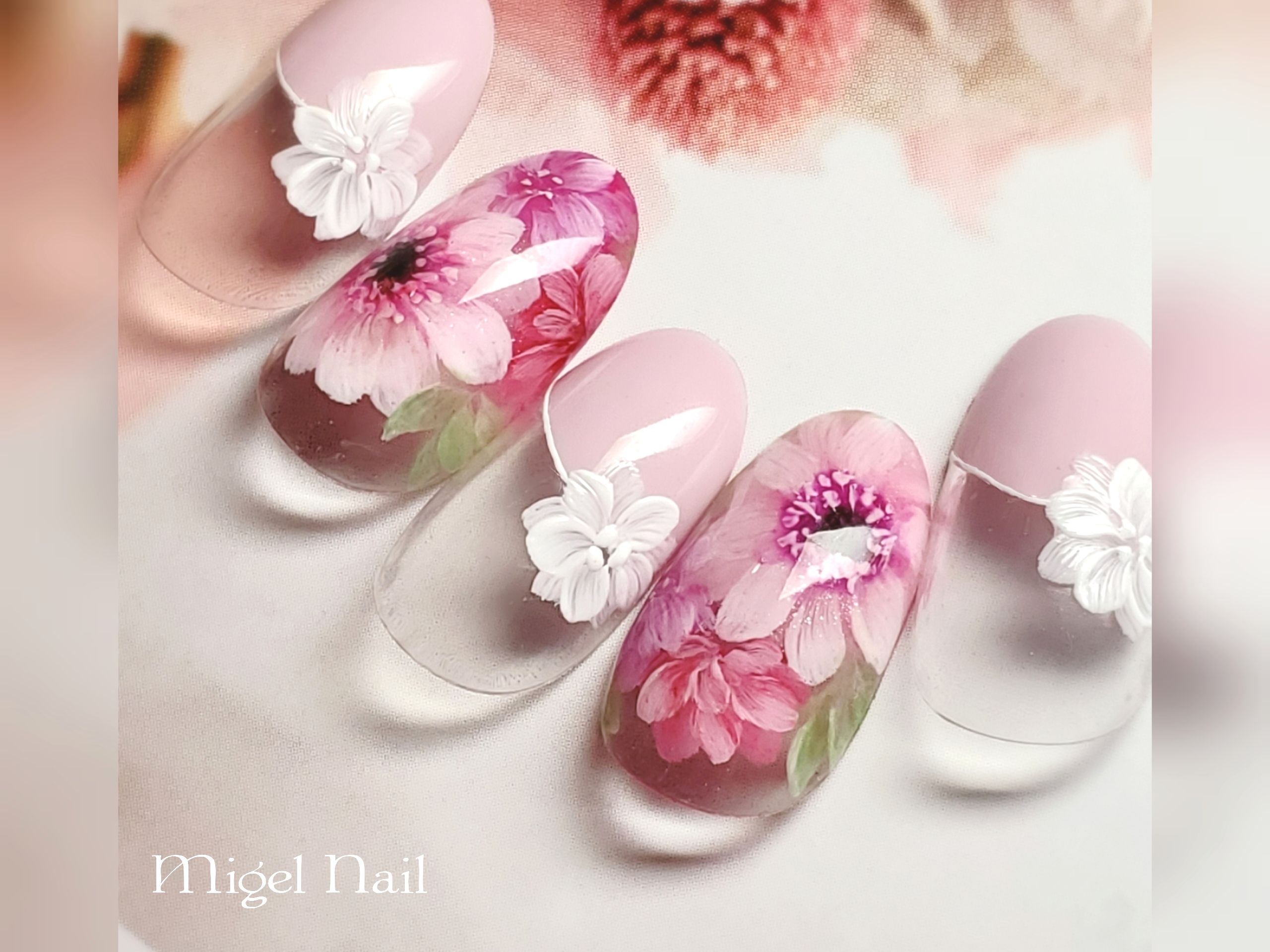 04 ①ピンクエレガントブーケのやり方(ガーベラブーケ編)の紹介画像3