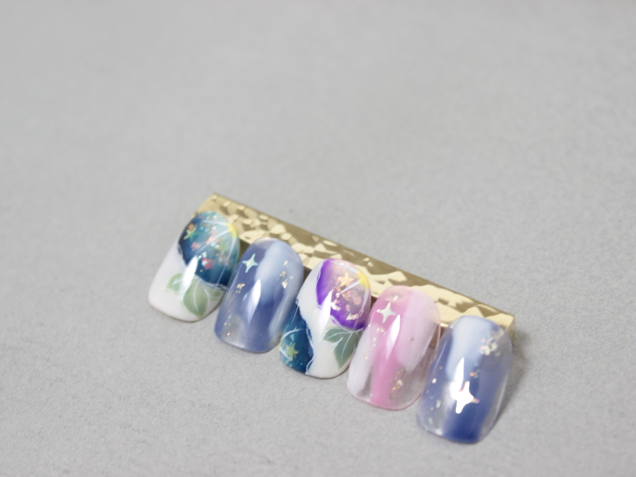 夏の装いに…♪【星空あさがお】の作り方の紹介画像2