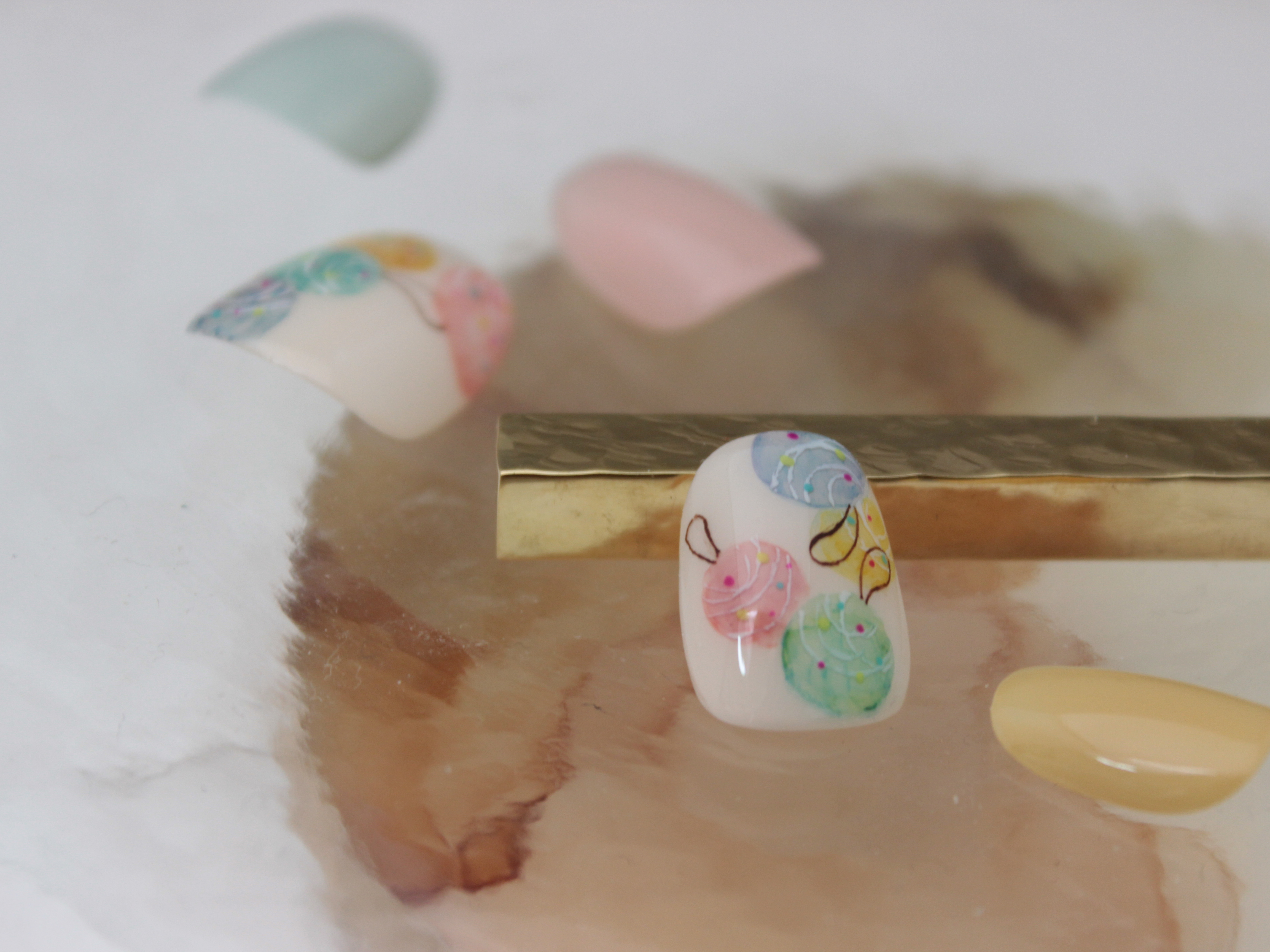 ほっこり絵葉書風♪水風船アートの作り方の紹介画像2