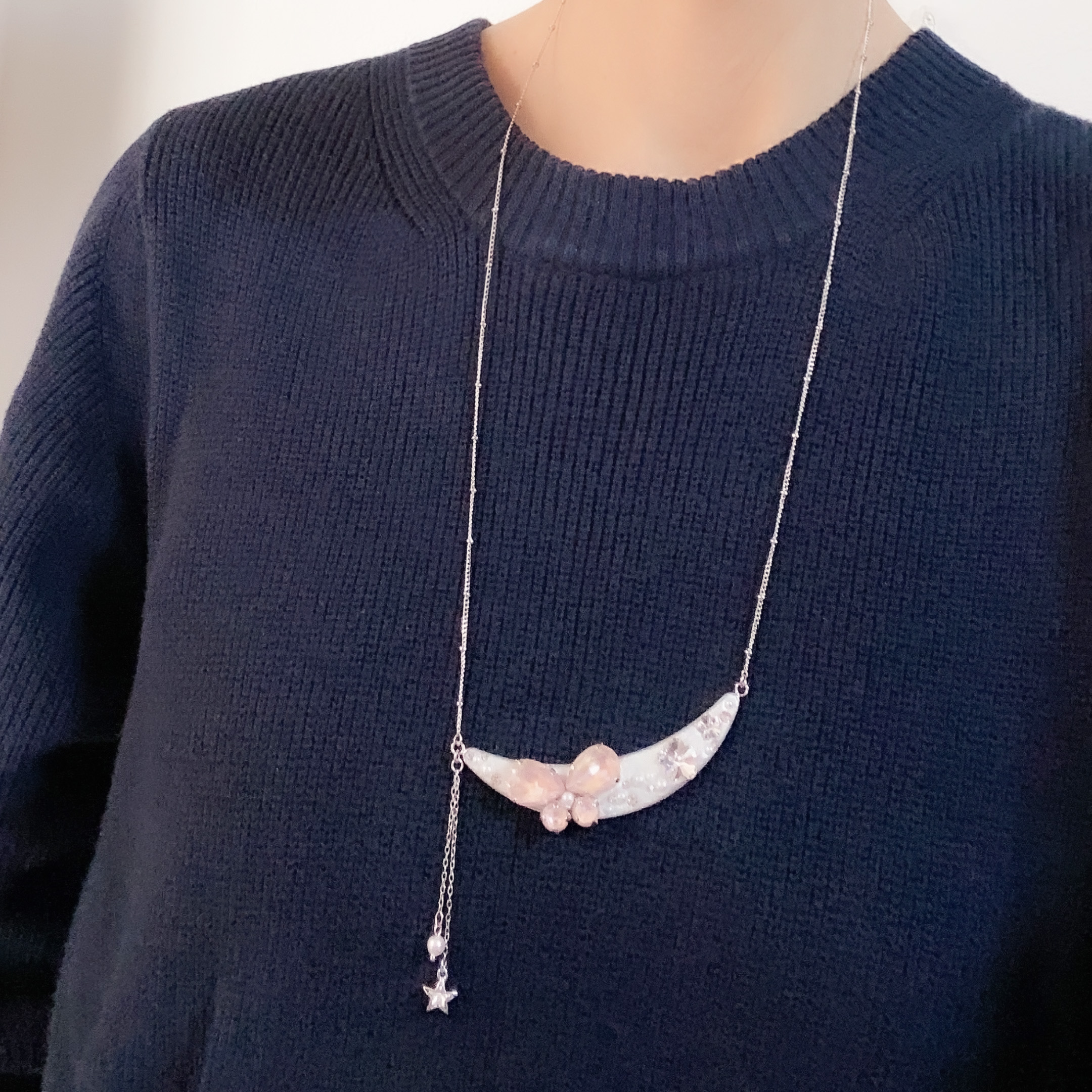 【 ムーンパピヨンの作り方 】〜三日月とちょうちょのネックレスを作りながらwGlue proの扱いが学べます〜の紹介画像2