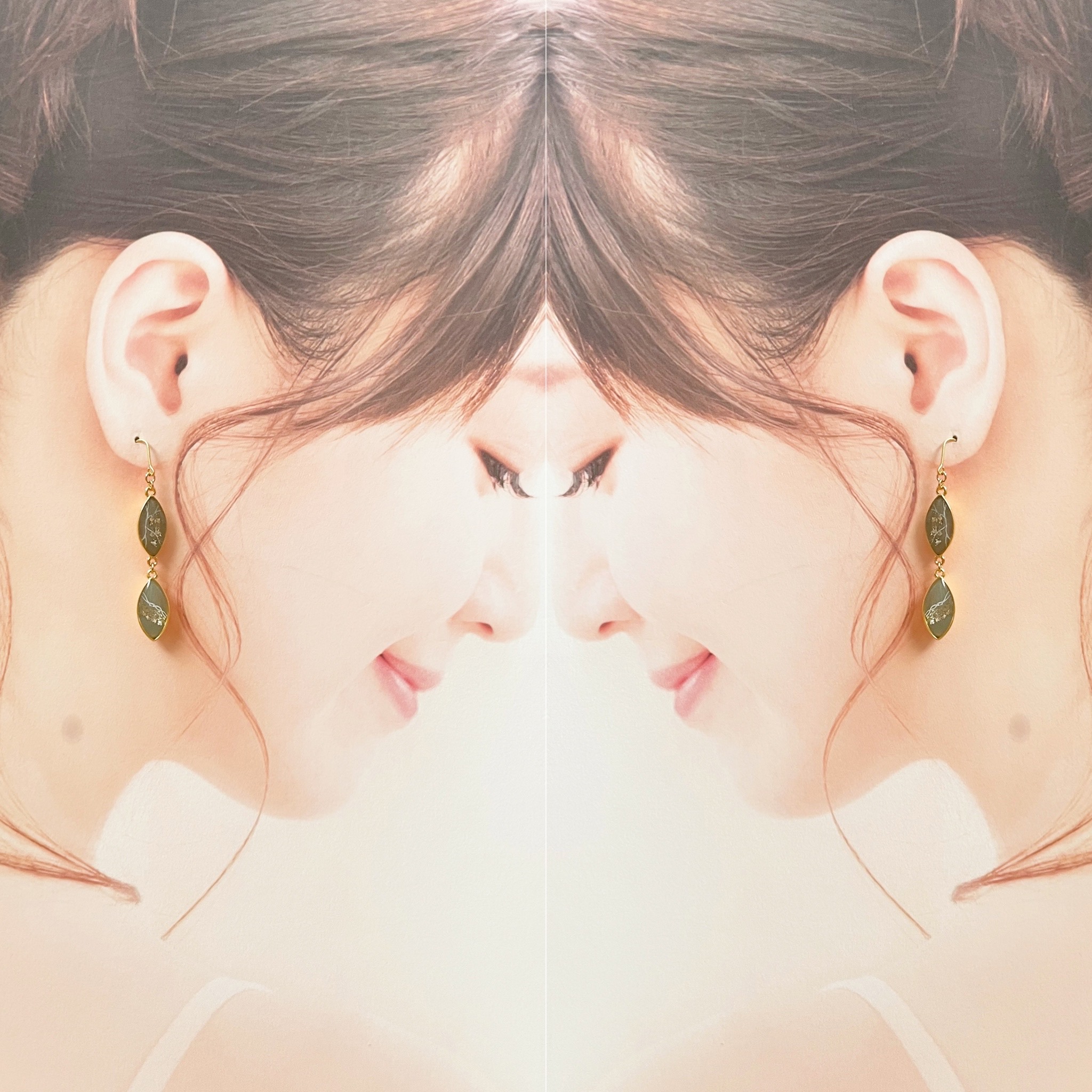 【レジン】モスグリーンが映える𓍯大理石の作り方の紹介画像1