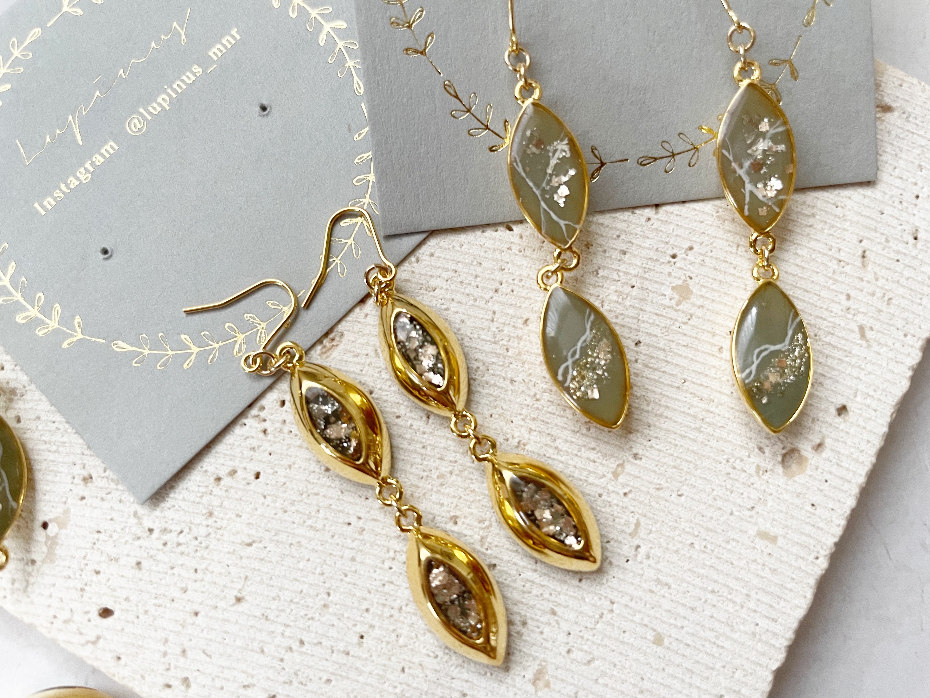 【レジン】モスグリーンが映える𓍯大理石の作り方の紹介画像2