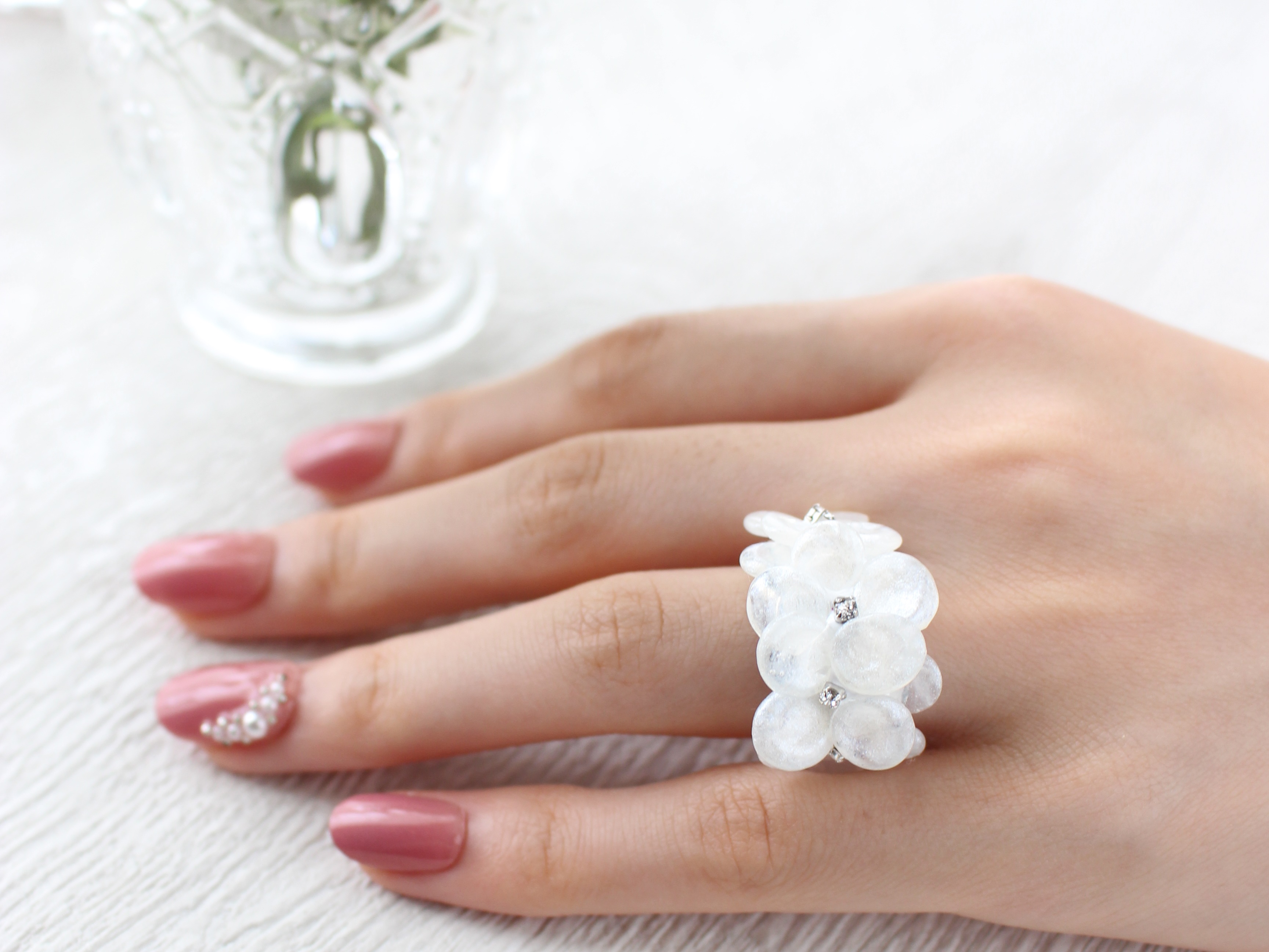 ｗGlueproを使ってお花パーツも作れるリングの制作方法の紹介画像2