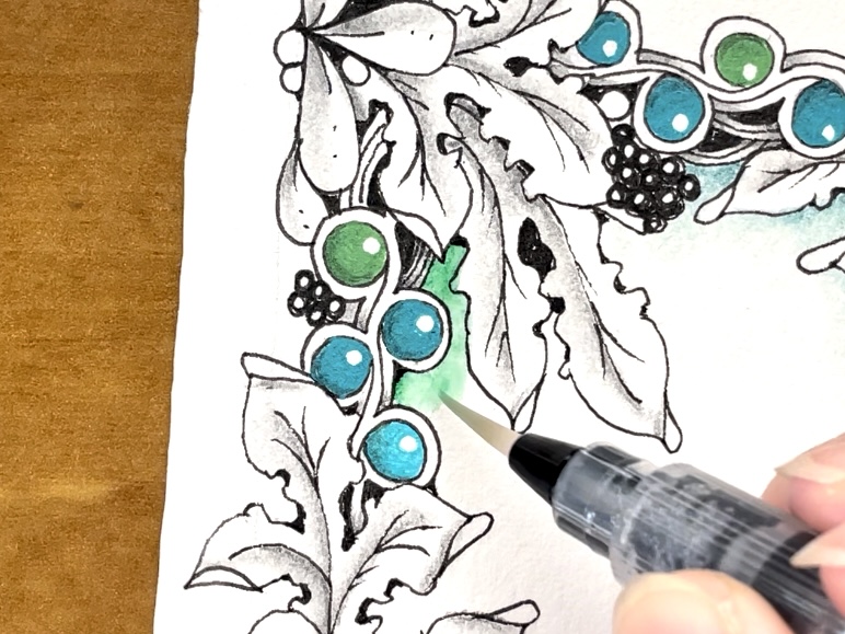 ゼンタングル®︎・Green Windowの描き方の紹介画像4