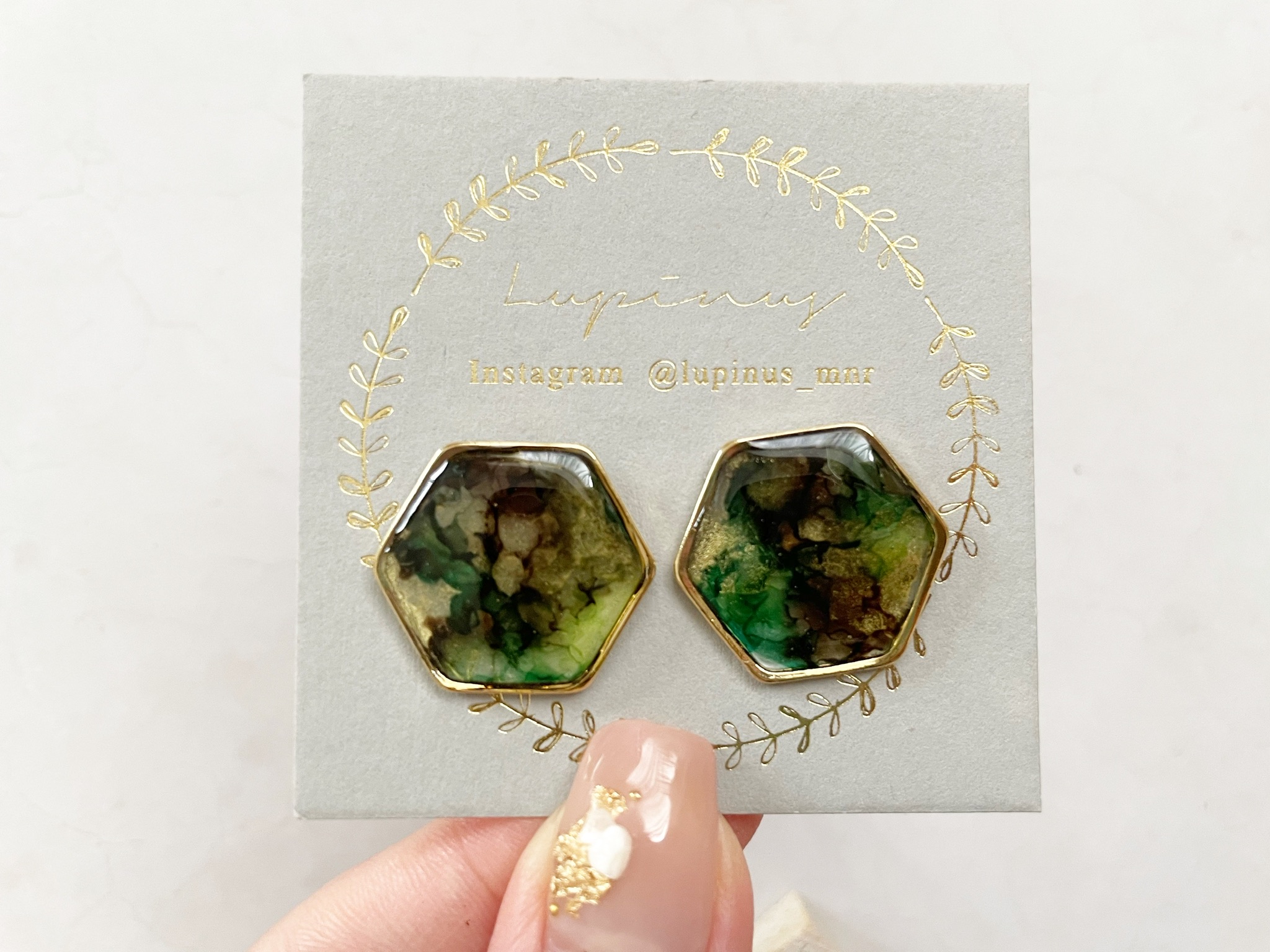 【レジン】インクアートで作る𓍯天然石ニュアンスの紹介画像1